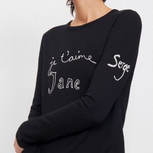 BELLA FREUD ‘Je t'aime Jane' sweater, black